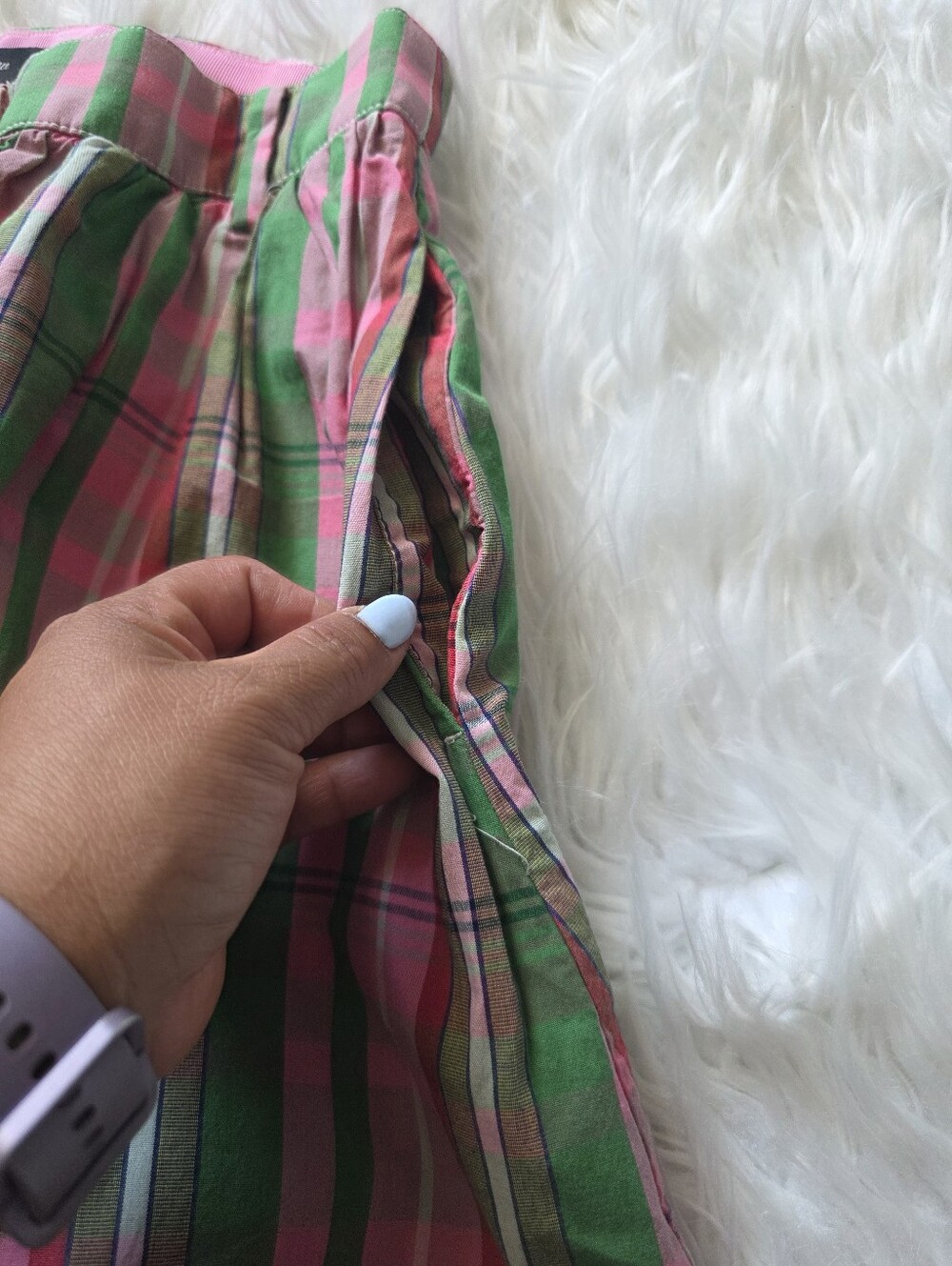 J Crew Button-Up Vintage Plaid Midi Skirt - Picture 9 of 9